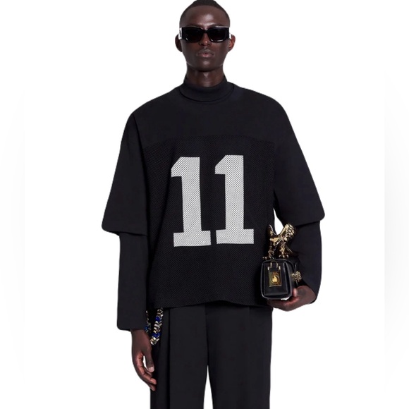 LANVIN X FUTURE LOOSE FIT MESH TSHIRT - Picture 1 of 16